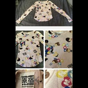 Harajuku for Lovers Gwen Stefani Top Shirt Womens Sz S 2005 Designer-sample NEW